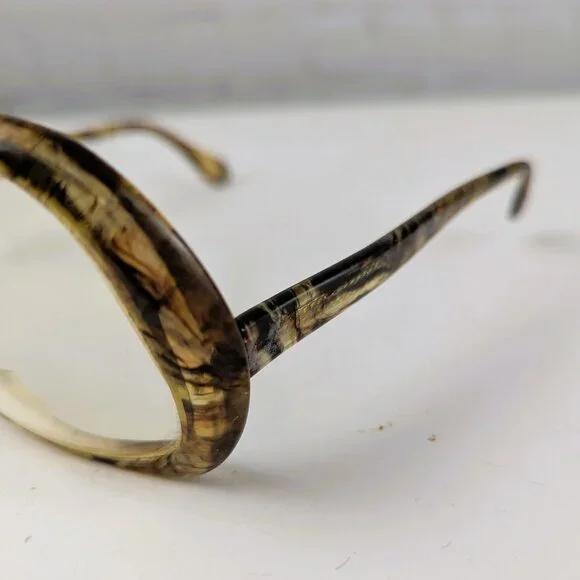 Vintage Women's Resin Swirl Oval Glasses - Picture 7 of 12